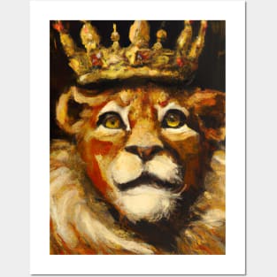 Lion with Crown Posters and Art